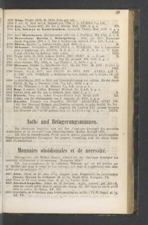 Noth- und Belagerungsmünzen