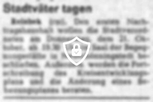 Stadtväter tagen