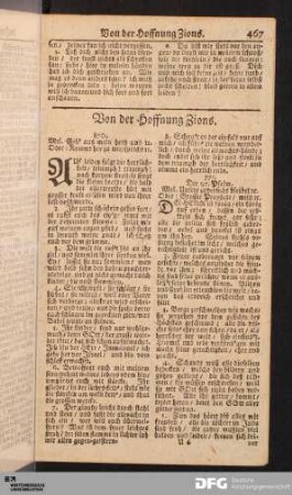 Von der Hoffnung Zions.