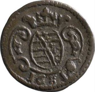 Münze, Pfennig, 1681