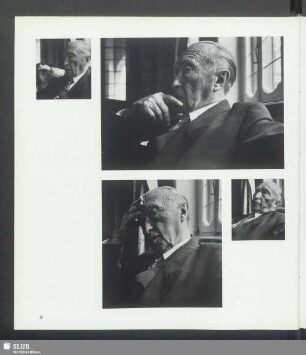 Gespräch zwischen Adenauer und Hans Wüst