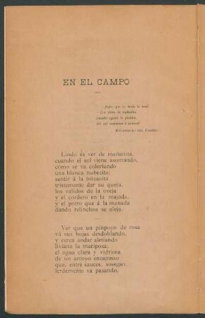 En el campo