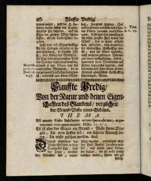 86-101, Fünffte Predigt