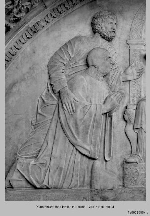 Grabmal des Dogen Niccolò Marcello : Der Doge Niccolò Marcello vor Maria und dem Christuskind