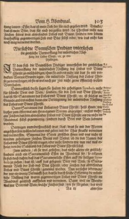 Wie sich die Bremischen Prediger unterstehen die gentzlich Verwerffung/ der mündlichen Niessung des Leibes Christi/ etc. zu entschüldigen.