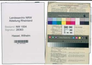 Entnazifizierung Wilhelm Hassel , geb. 23.03.1893 (Kranfuehrer)