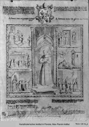 Der Heilige Aegidius (Stich nach Mariano d'Antonio)