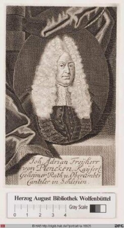 Bildnis Johann Adrian von Plenck (1668 Frhr.)