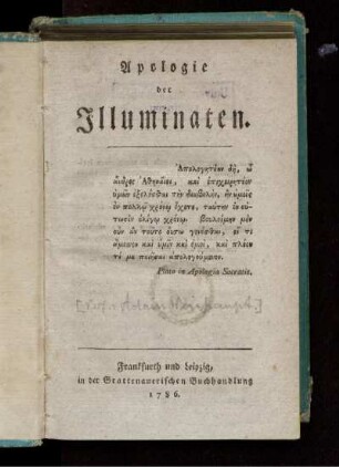 Apologie der Illuminaten