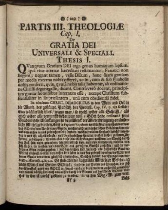 Partis III. Theologiæ.