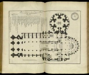 Plan de l'Eglise de Saint-Denys en France.