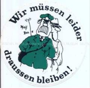 Aufkleber aus der Hausbesetzerszene