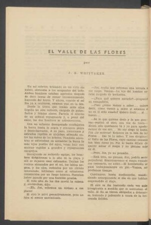 El valle de las flores