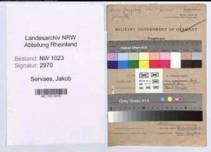Entnazifizierung Jakob Servaes , geb. 19.09.1910 (Koch)