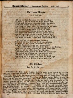Jugendblätter. 1845,2 = Bd. 19 = Juli - Dez.