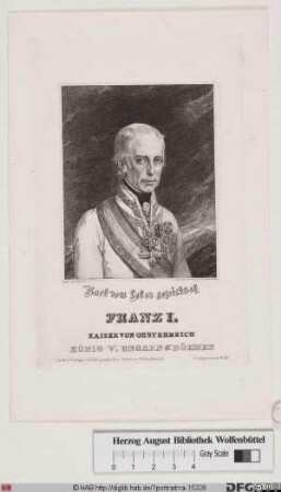 Bildnis Franz I., Kaiser von Österreich (bis 1806 als Franz II. röm.-dt. Kaiser) (reg. 1792 bzw. 1804-1835)