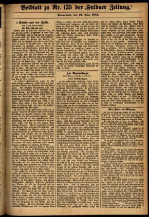Ausgabe vom Samstag, den 16. Juni 1883.