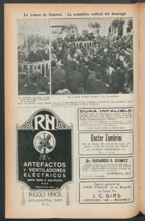 En Lomas de Zamora.- La asamblea radical del domingo