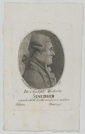 Bildnis des Christoph Wilhelm Staudner