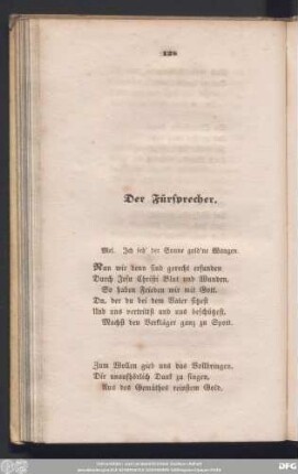 Der Fürsprecher.
