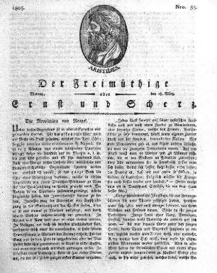 Nro. 55, Montag, den 18. März 1805
