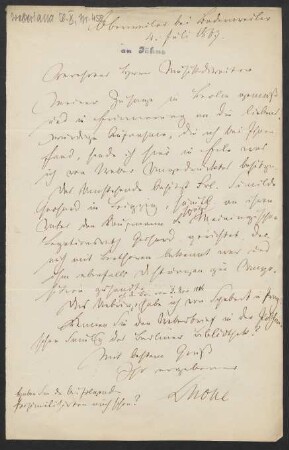 Brief an Friedrich Wilhelm Jähns : 04.07.1867
