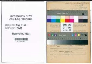 Entnazifizierung Max Herrmann , geb. 21.06.1899 (Polizist)