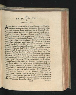 Articulus XIII. de Novissimis.
