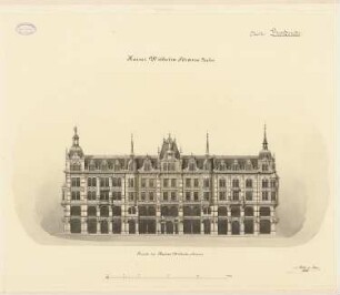 Bebauung der Kaiser-Wilhelm-Straße, Berlin: Fassade Kaiser-Wilhelm-Straße 1:150