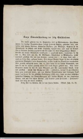Lebensbeschreibung