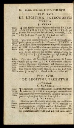 Tit. XVII. De Legitima Patronorum Tutela