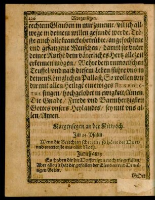 ... an der Mitwoch.