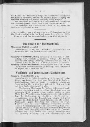 Organisation der Studentenschaft