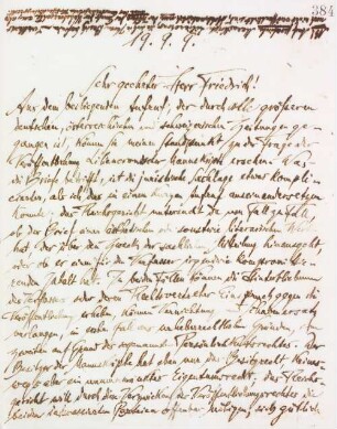 Brief an Wilhelm Friedrich