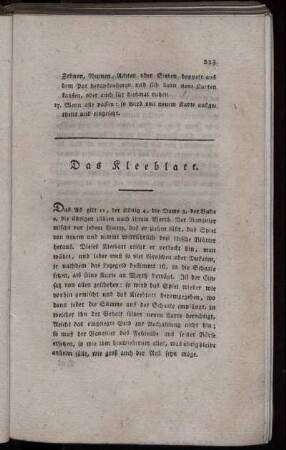Das Kleeblatt