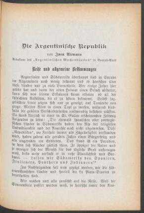 Die Argentinische Republik