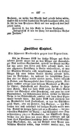Zwölftes Capitel. Die schweren Verbrechen gegen das Eigenthum