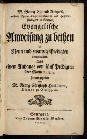 1r-728, Evangelische Anweisung zu bethen