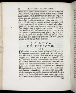 Caput VI. De Effectu.