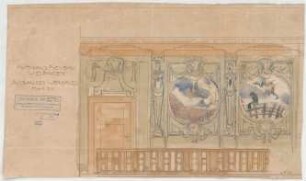 Thiersch, Friedrich von; Wiesbaden; Kurhaus - Ausbau Weinsaal (Teilansicht)