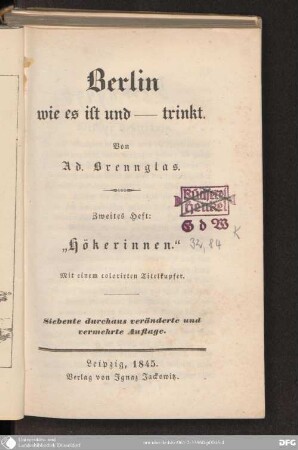 2 Heft: Hökerinnen