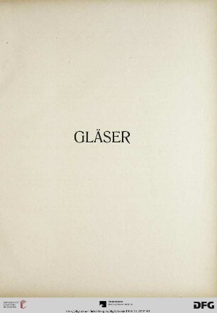 Gläser (Nr. 269-301)