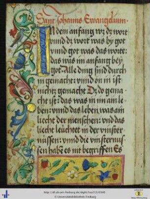 [169v - 172r] Prolog des Johannesevangeliums.