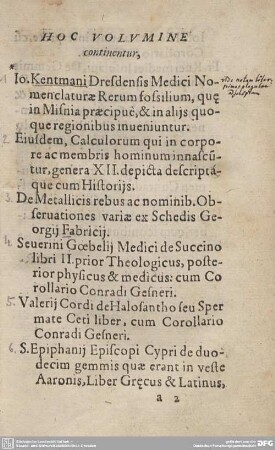 HOC VOLUMINE continentur,