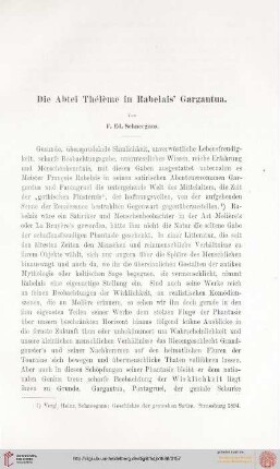 8: Die Abtei Thélème in Rabelais' Gargantua