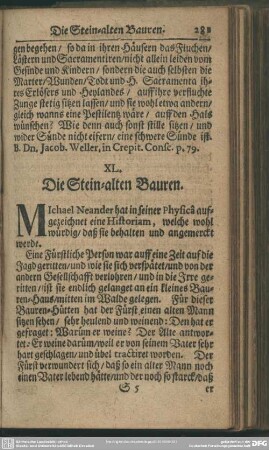 XL. Die Stein-alten Bauren