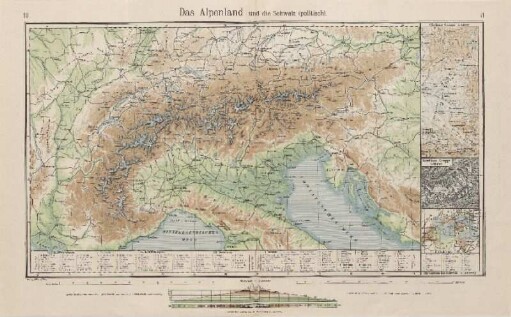 Das Alpenland und die Schweiz (politisch), Glockner-Gruppe, Montblanc-Gruppe, Die Cantone der Schweiz