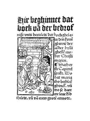 Dath erste Capittel sprike. Wo dat maria tho bethlee[m] ghinck