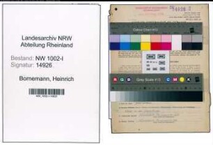 Entnazifizierung Heinrich Bornemann, geb. 03.01.1900 (Ingenieur)