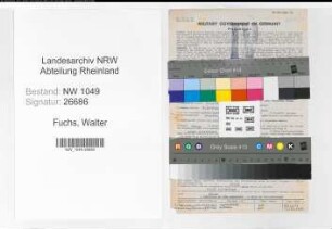 Entnazifizierung Walter Fuchs , geb. 17.07.1914 (Steuerinspektor)